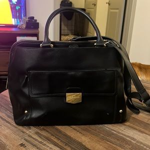 Black, leather, medium size Steve Madden bag